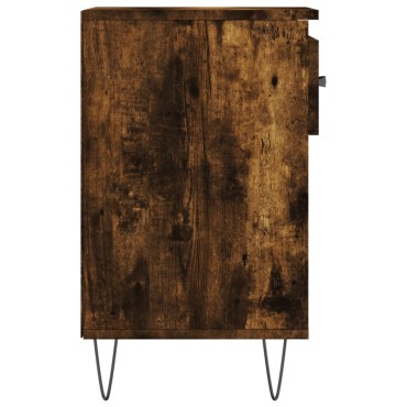 vidaXL Παπουτσοθήκη Καπνιστή Δρυς 102x36x60cm από Επεξεργασμένο Ξύλο