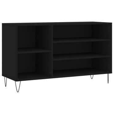 vidaXL Παπουτσοθήκη Μαύρο 102x36x60cm από Επεξεργασμένο Ξύλο