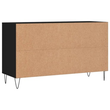 vidaXL Παπουτσοθήκη Μαύρο 102x36x60cm από Επεξεργασμένο Ξύλο