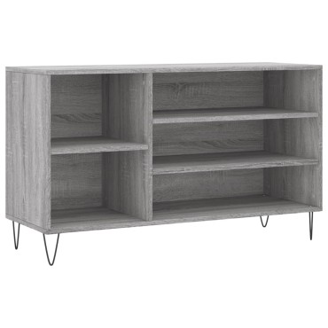 vidaXL Παπουτσοθήκη Γκρι Sonoma 102x36x60cm από Επεξεργασμένο Ξύλο