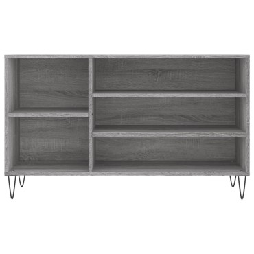 vidaXL Παπουτσοθήκη Γκρι Sonoma 102x36x60cm από Επεξεργασμένο Ξύλο