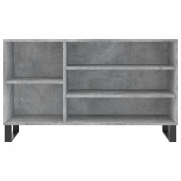 vidaXL Παπουτσοθήκη Γκρι Σκυροδέματος 102x36x60cm Επεξεργασμένο Ξύλο