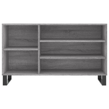 vidaXL Παπουτσοθήκη Γκρι Sonoma 102x36x60cm από Επεξεργασμένο Ξύλο