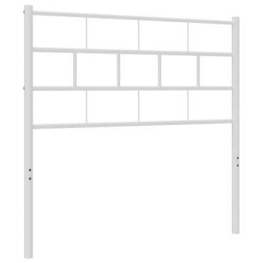 vidaXL Κεφαλάρι Λευκό Μεταλλικό 80x3x90cm 1 τεμ.