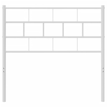 vidaXL Κεφαλάρι Λευκό Μεταλλικό 80x3x90cm 1 τεμ.