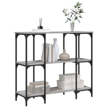 vidaXL Τραπέζι Κονσόλα Γκρι Sonoma 102x35x90cm Επεξεργασμένο Ξύλο 1 τεμ.