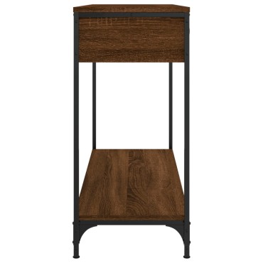 vidaXL Τραπέζι Κονσόλα Καφέ Δρυς 100x34,5x75cm Επεξεργασμένο Ξύλο 1 τεμ.