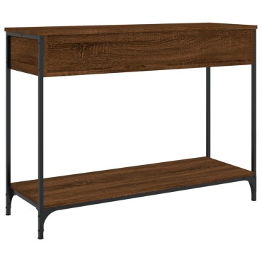 vidaXL Τραπέζι Κονσόλα Καφέ Δρυς 100x34,5x75cm Επεξεργασμένο Ξύλο 1 τεμ.