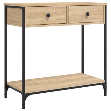 vidaXL Τραπέζι Κονσόλα Sonoma Δρυς 75x34,5x75cm Επεξεργασμένο Ξύλο 1 τεμ.