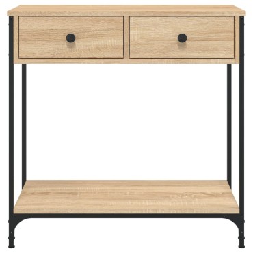 vidaXL Τραπέζι Κονσόλα Sonoma Δρυς 75x34,5x75cm Επεξεργασμένο Ξύλο 1 τεμ.
