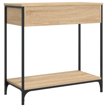 vidaXL Τραπέζι Κονσόλα Sonoma Δρυς 75x34,5x75cm Επεξεργασμένο Ξύλο 1 τεμ.