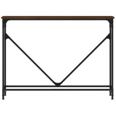vidaXL Τραπέζι Κονσόλα Καφέ Δρυς 102x22,5x75cm από Επεξεργ. Ξύλο 1 τεμ.