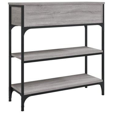 vidaXL Τραπέζι Κονσόλα Γκρι Sonoma 72,5x25x75cm Επεξεργασμένο Ξύλο 1 τεμ.