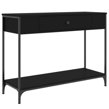 vidaXL Τραπέζι Κονσόλα Μαύρο 100x34x75cm από Επεξεργ. Ξύλο 1 τεμ.