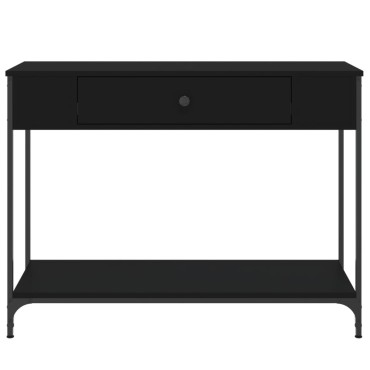 vidaXL Τραπέζι Κονσόλα Μαύρο 100x34x75cm από Επεξεργ. Ξύλο 1 τεμ.
