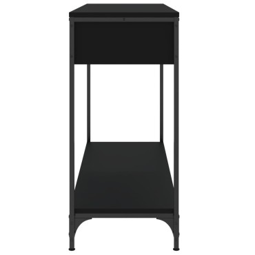 vidaXL Τραπέζι Κονσόλα Μαύρο 100x34x75cm από Επεξεργ. Ξύλο 1 τεμ.
