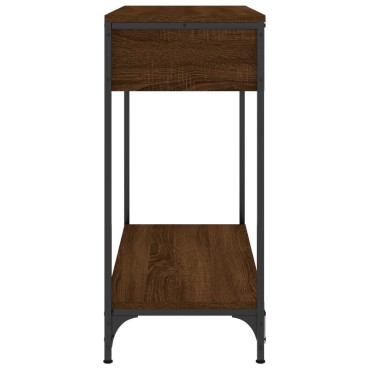 vidaXL Τραπέζι Κονσόλα Καφέ Δρυς 75x34,5x75cm Επεξεργασμένο Ξύλο 1 τεμ.