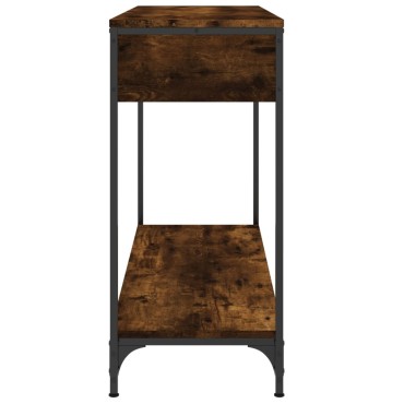 vidaXL Τραπέζι Κονσόλα Καπνιστή Δρυς 100x34,5x75cm Επεξεργ. Ξύλο 1 τεμ.