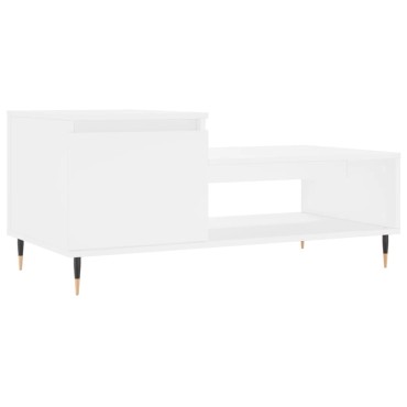 vidaXL Τραπεζάκι Σαλονιού Λευκό 100x50x45cm Επεξεργασμένο Ξύλο 1 τεμ.