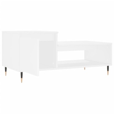 vidaXL Τραπεζάκι Σαλονιού Λευκό 100x50x45cm Επεξεργασμένο Ξύλο 1 τεμ.