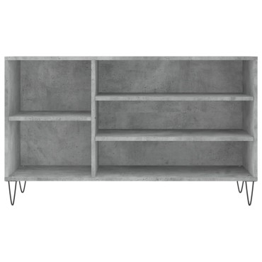 vidaXL Παπουτσοθήκη Γκρι Σκυροδέματος 102x36x60cm Επεξεργασμένο Ξύλο