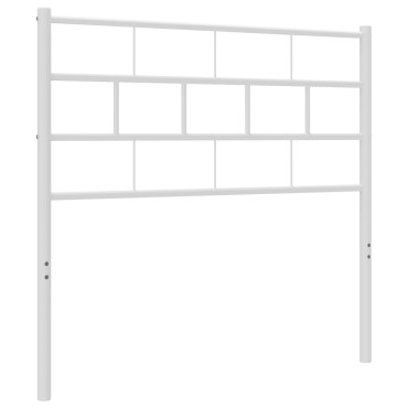 vidaXL Κεφαλάρι Λευκό Μεταλλικό 112x3x90cm 1 τεμ.