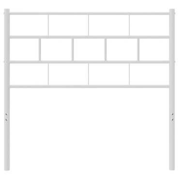 vidaXL Κεφαλάρι Λευκό Μεταλλικό 112x3x90cm 1 τεμ.