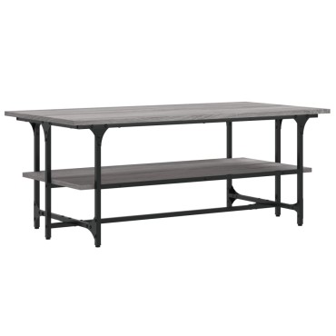 vidaXL Τραπεζάκι Σαλονιού Γκρι Sonoma 100x50x40cm Επεξεργασμένο Ξύλο 1 τεμ.