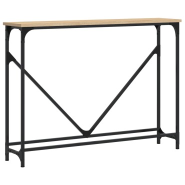 vidaXL Τραπέζι Κονσόλα Sonoma Δρυς 102x22,5x75cm Επεξεργασμένο Ξύλο 1 τεμ.