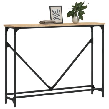vidaXL Τραπέζι Κονσόλα Sonoma Δρυς 102x22,5x75cm Επεξεργασμένο Ξύλο 1 τεμ.