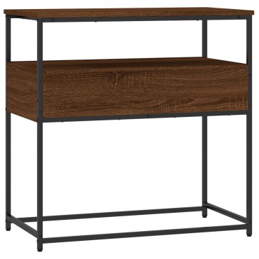 vidaXL Τραπέζι Κονσόλα Καφέ Δρυς 75x40x75cm Επεξεργασμένο Ξύλο 1 τεμ.