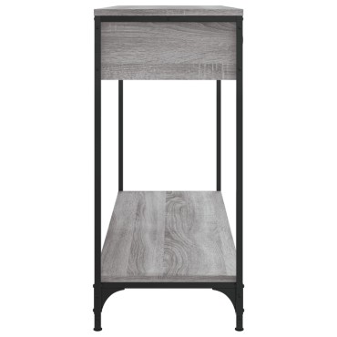 vidaXL Τραπέζι Κονσόλα Γκρι Sonoma 100x34,5x75cm Επεξεργασμένο Ξύλο 1 τεμ.