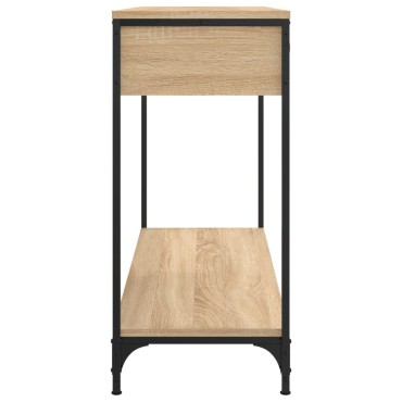 vidaXL Τραπέζι Κονσόλα Sonoma Δρυς 100x34,5x75cm Επεξεργασμένο Ξύλο 1 τεμ.
