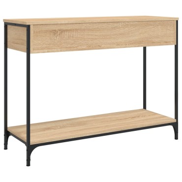 vidaXL Τραπέζι Κονσόλα Sonoma Δρυς 100x34,5x75cm Επεξεργασμένο Ξύλο 1 τεμ.