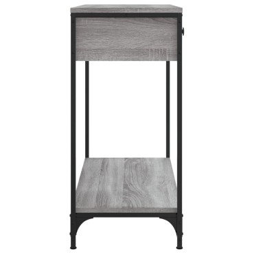 vidaXL Τραπέζι Κονσόλα Γκρι Sonoma 75x34,5x75cm Επεξεργασμένο Ξύλο 1 τεμ.