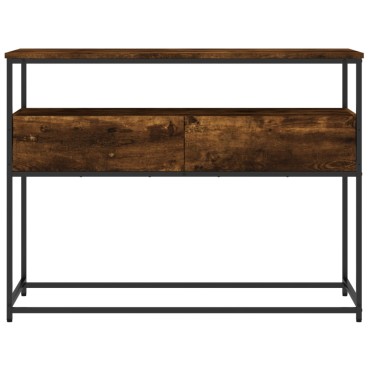 vidaXL Τραπέζι Κονσόλα Καπνιστή Δρυς 100x40x75cm Επεξεργασμένο Ξύλο 1 τεμ.