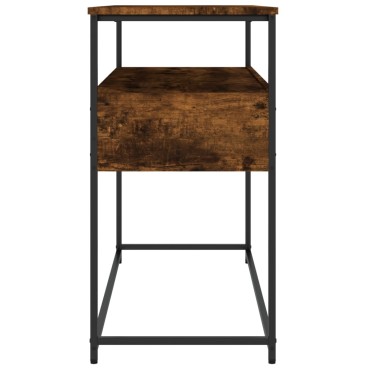 vidaXL Τραπέζι Κονσόλα Καπνιστή Δρυς 100x40x75cm Επεξεργασμένο Ξύλο 1 τεμ.
