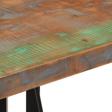 vidaXL Τραπέζι Μπαρ 55x55x107cm Μασίφ Ανακυκλωμένο Ξύλο & Σίδηρο 1 τεμ.