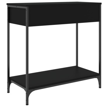 vidaXL Τραπέζι Κονσόλα Μαύρο 75x34,5x75cm από Επεξεργ. Ξύλο 1 τεμ.