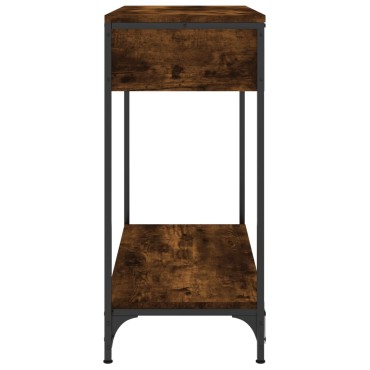 vidaXL Τραπέζι Κονσόλα Καπνιστή Δρυς 75x34,5x75cm Επεξεργ. Ξύλο 1 τεμ.