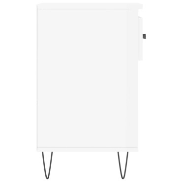 vidaXL Παπουτσοθήκη Γυαλιστερό Λευκό 102x36x60cm Επεξεργασμένο Ξύλο