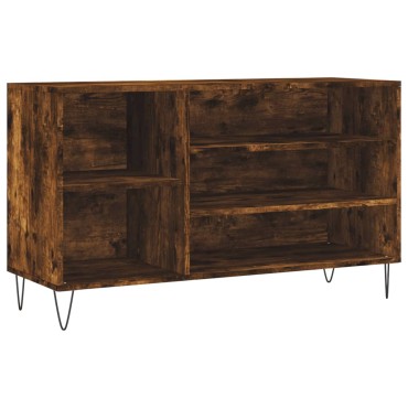 vidaXL Παπουτσοθήκη Καπνιστή Δρυς 102x36x60cm από Επεξεργασμένο Ξύλο