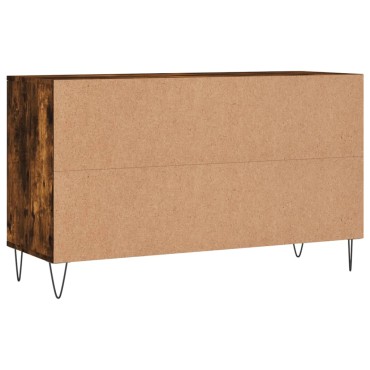 vidaXL Παπουτσοθήκη Καπνιστή Δρυς 102x36x60cm από Επεξεργασμένο Ξύλο