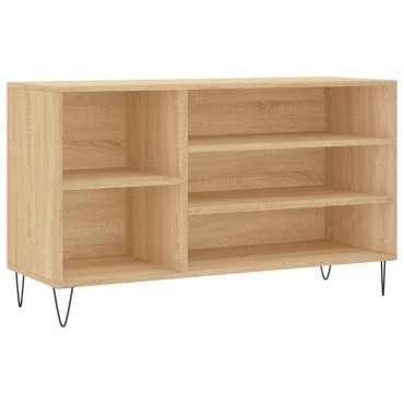 vidaXL Παπουτσοθήκη Sonoma Δρυς 102x36x60cm από Επεξεργασμένο Ξύλο
