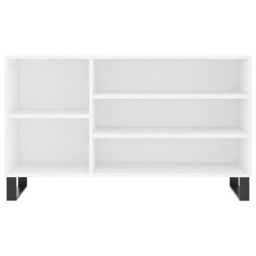 vidaXL Παπουτσοθήκη Λευκή 102x36x60cm από Επεξεργασμένο Ξύλο