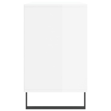 vidaXL Παπουτσοθήκη Γυαλιστερό Λευκό 102x36x60cm Επεξεργασμένο Ξύλο