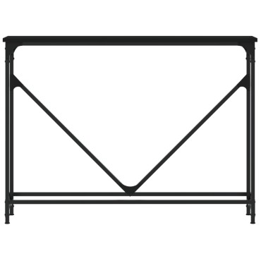 vidaXL Τραπέζι Κονσόλα Μαύρο 102x22,5x75cm Επεξεργασμένο Ξύλο 1 τεμ.