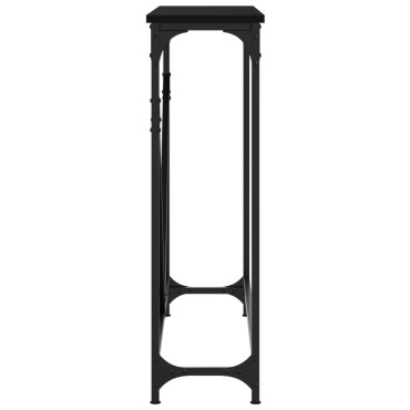 vidaXL Τραπέζι Κονσόλα Μαύρο 102x22,5x75cm Επεξεργασμένο Ξύλο 1 τεμ.