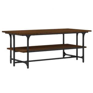 vidaXL Τραπεζάκι Σαλονιού Καφέ Δρυς100x50x40cm Επεξεργασμένο Ξύλο 1 τεμ.