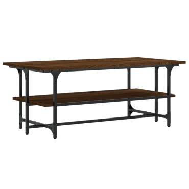 vidaXL Τραπεζάκι Σαλονιού Καφέ Δρυς100x50x40cm Επεξεργασμένο Ξύλο 1 τεμ.